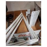 White Metal Shelf Brackets