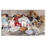 Porcelain and Cloth Dolls