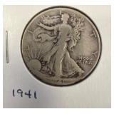 1941 Walking Liberty Half Dollar