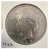 1923 Silver Peace Dollar Coin