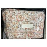 Floral King Quilt With Two Matching Shams