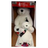 Coca-Cola Plush Polar Bear Set With Bottles