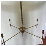 Brass 4-Arm Chandelier Frame, Jacob Law Style