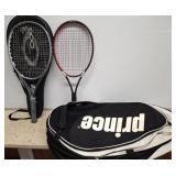 Prince Tennis Set With Rackets, Balls, and Bag