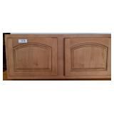 Wall-Mounted Wooden Cabinet with Double Doors