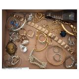 Costume Jewelry and Wristwatch