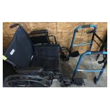 Wheelchair and Adjustable Walker Combination