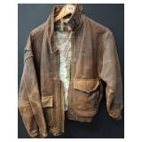 Outback Red Leather Pilot Jacket, Size M