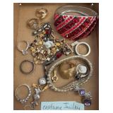 Costume Jewelry Lot with Rings & Bracelets