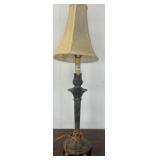 Bronze Table Lamp with Fabric Shade