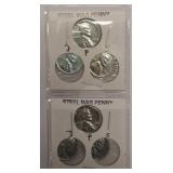 Steel War Pennies in Holders