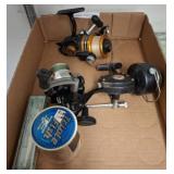 Fishing Reels Lot with Accessories