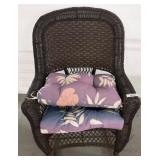Wicker Rocking Chair with Cushions