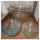 Pyrex Clear Glass Mixing Bowls