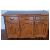 Wooden Sideboard with Brass tone