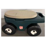 Step2 Rolling Garden Seat With Storage