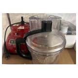 KitchenAid Red Food Processor with Accessories