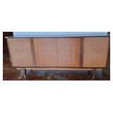 Mid-Century Wood Buffet Cabinet, 91x19x39