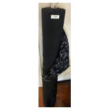 Roll of Black and White Upholstery Fabric