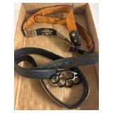 Leather Belts with Metal Decor