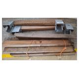 Wood and Metal Saw Horses