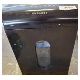 Black Embassy Paper Shredder with Feed Slot