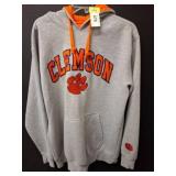 E5 Clemson Gray and Orange Hoodie, Size L