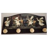 Decorative Wooden Wall Hook with Chef Design