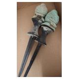 Cast Metal Bird Garden hose guide Stakes