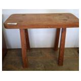 Rectangular Wooden Table with Tapered Legs