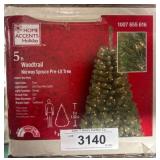5 Ft Woodtrail Pre-Lit Artificial Christmas Tree