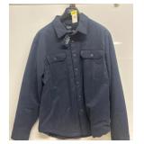 Chaps Navy Button-Up Shirt, XLT