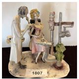 Signed Italian Ceramic Dentist Figurine