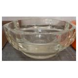 Faceted Clear Glass Bowl