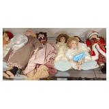 Porcelain and Vinyl Dolls
