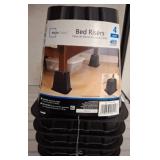 Mainstays 4-Pack Black Plastic Bed Risers