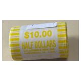 Roll of $10 Half Dollars in Original Wrapper