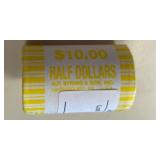 Roll of $10 Kennedy Half Dollars