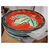 Studio 33 Christmas-Themed Ceramic Plates