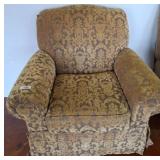Upholstered Armchair with Patterned Fabric