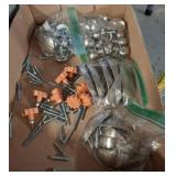 Hardware Lot with Screws and Knobs