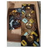 Two Abstract Glazed Ceramic Wall Plaques or cig tr