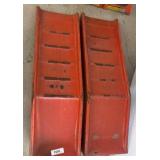 Red Steel Automotive Ramps