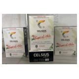 4 Packs of Celsius Tropical Vibe Stick Packs