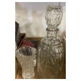 Glass Decanters and Vase