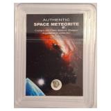 Authentic Space Meteorite Display Card