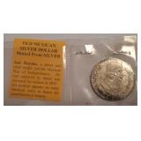 Mexican One Peso Coin, Jose Morelos Portrait, 1962