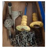 Box Lot of Hardware Components and Tools