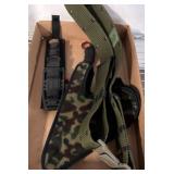 Fixed-Blade Knife with Sheath and Fabric Sling