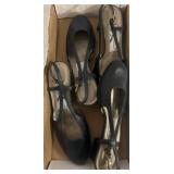 Black T-Strap Leather Shoes